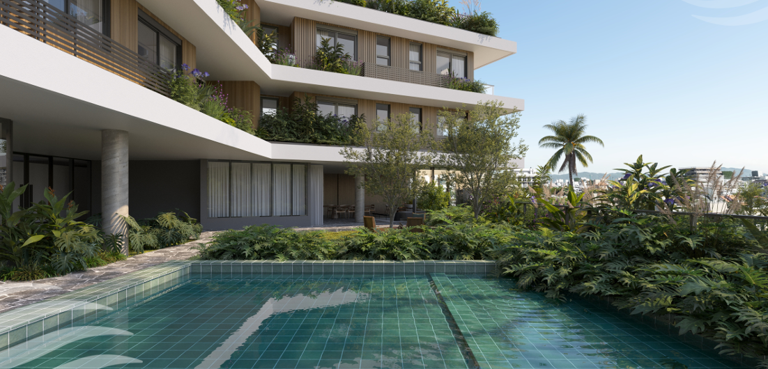 Terrá Jurerê — área comum com piscina